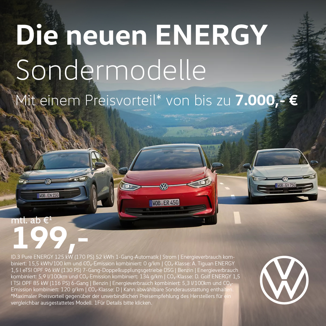 VW ENERGY Sondermodelle